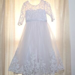 White dress for girls, sz. 8